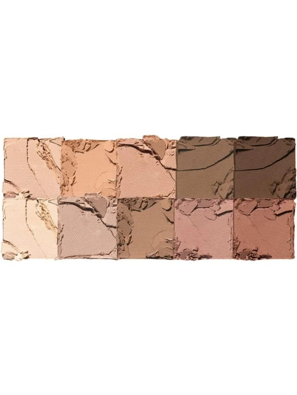 10 Shade Eye Makeup Palette - Matte & Shimmer, Long Lasting, High Pigment, Warm